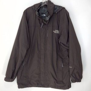 North Face Men’s Hyvent Jacket With Hood Medium Grey/Brown